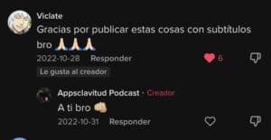 Agradecimiento a Appsclavitud Podcast 3