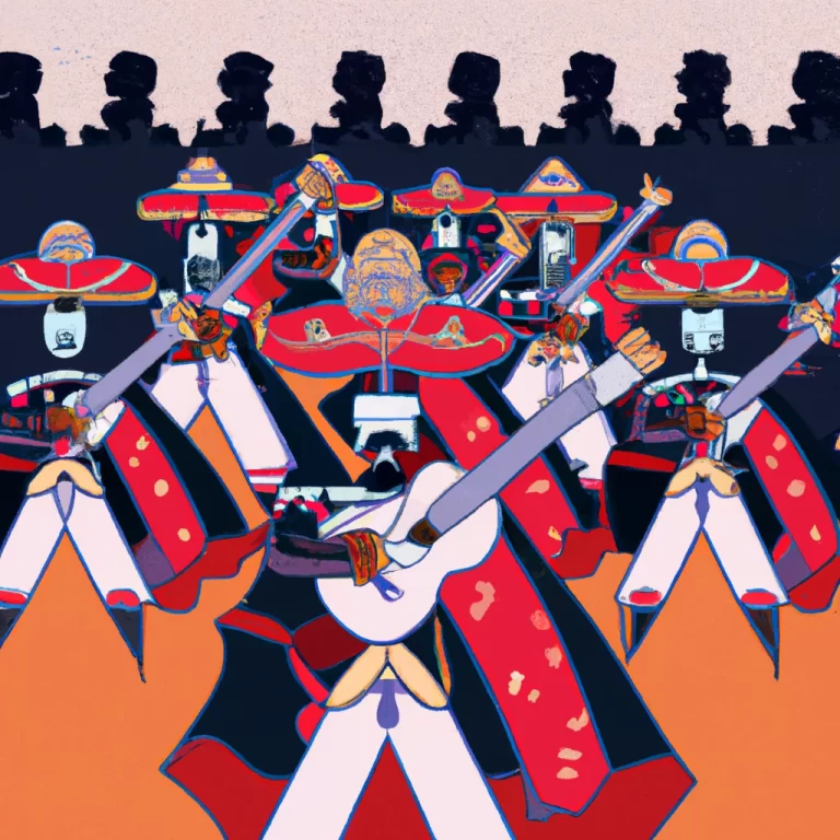 A army of Samurai zombies with mariachi hats