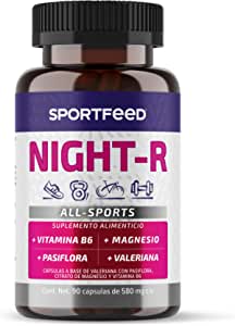 portfeed Night-Recovery Magnesio, Pasiflora, Valeriana, Vitamina B6 (del Complejo B) - 90 Dias de Suplementos Deportivos Especializados en capsulas para los que piensan en la recuperación nocturna